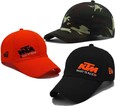 ILLARION Solid, Self Design, Embroidered Sports/Regular Cap Cap(Pack of 3)