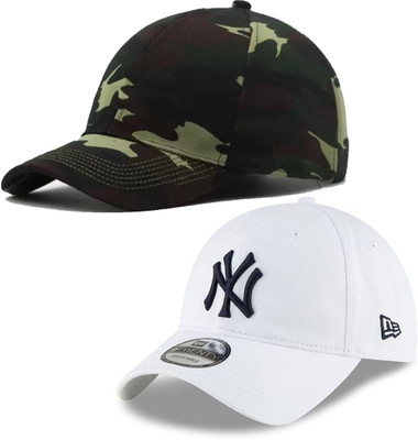 ILLEARION Solid, Self Design, Embroidered Sports/Regular Cap Cap(Pack of 2)