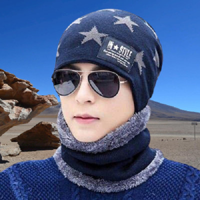 GlamSmart Self Design Beanie Cap(Pack of 2)