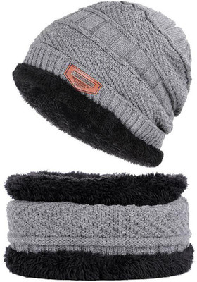 vactly Self Design Monkey Cap Cap(Pack of 2)