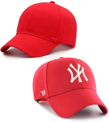 blutech Solid, Self Design, Embroidered Sports/Regular Cap Cap(Pack of 2)