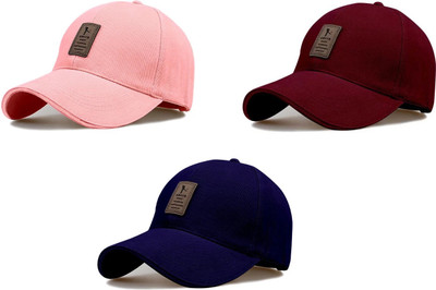 Evanden Embellished Sports/Regular Cap Cap(Pack of 3)