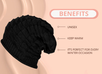 FD FLORIDA Self Design Beanie Cap