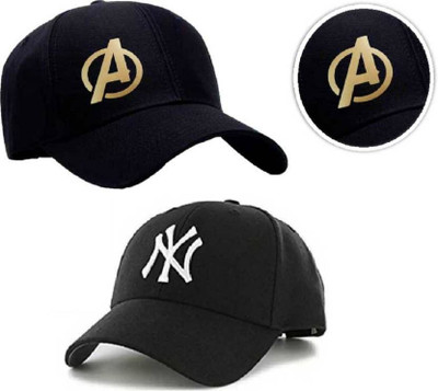 Nk tip top Self Design, Printed, Embroidered Sports/Regular Cap Cap(Pack of 2)