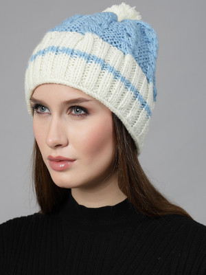 Velvery Self Design Beanie Cap