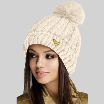 COOL INDIANS Solid, Self Design Beanie Cap