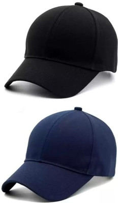 BAYEMA Solid Sports/Regular Cap Cap(Pack of 2)