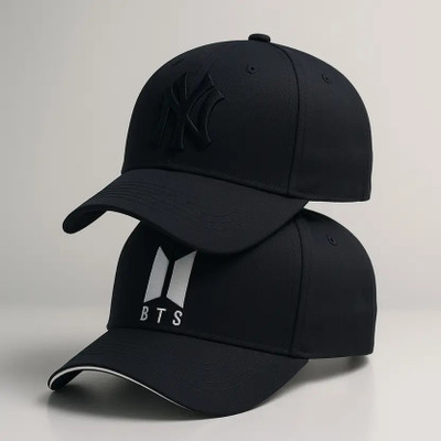 BLUCAPS Self Design, Solid Sports/Regular Cap Cap(Pack of 2)
