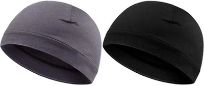 Maa Hosiery Solid Skull Cap Cap(Pack of 2)
