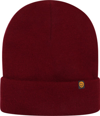 Athmonk Winter Woolen Beanie Cap for Men & Women Warm Cuff Head Cap Solid Beanie Cap