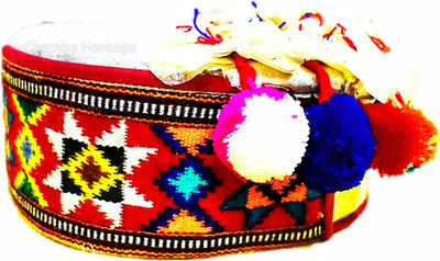CHAMBA HERITAGE Embroidered, Self Design, Woven Sports/Regular Cap Cap