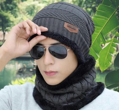 EDENSCOPE Woven, Self Design Monkey Cap Cap