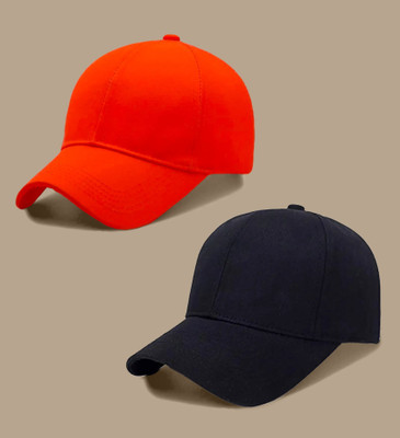 AngaarLook Self Design, Solid Sports/Regular Cap Cap(Pack of 2)