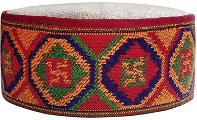 ARUNA KULLU HANDLOOM Embroidered Skull Cap Cap