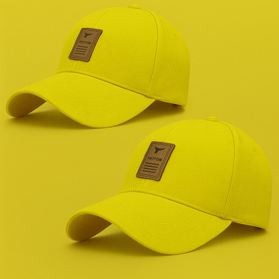 ILLARION Solid, Self Design Sports/Regular Cap Cap(Pack of 2)