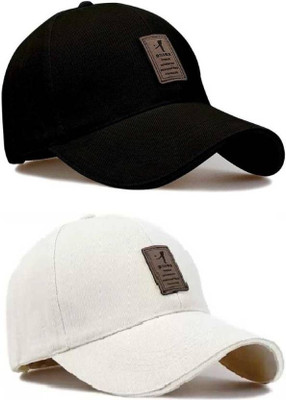WHITELIFE Solid Sports/Regular Cap Cap(Pack of 2)