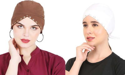 EnviUs Self Design Skull Cap Cap(Pack of 2)