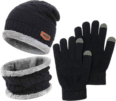 FStyler Solid Beanie Cap(Pack of 2)