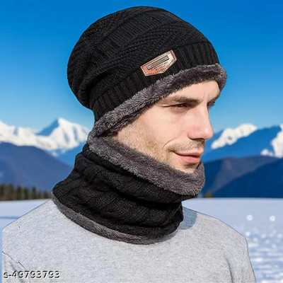 INFISPACE Self Design Beanie Cap