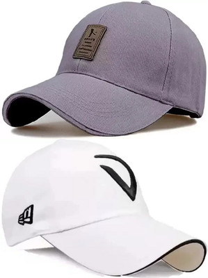 FLEXCYCAP Embroidered, Solid, Self Design Sports/Regular Cap Cap(Pack of 2)