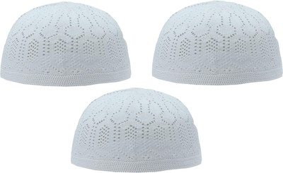 FQZILON Checkered Skull Cap Cap(Pack of 3)