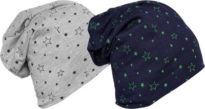 VIMAL JONNEY Printed Beanie Cap(Pack of 2)