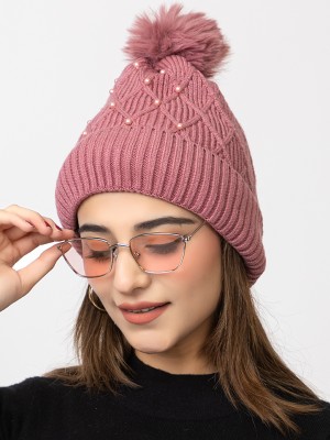 AMOLDO Self Design Beanie Cap