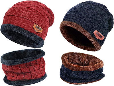Mom Enterprises Beanie Cap(Pack of 2)