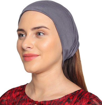 MONATI Solid Women’s Underscarf Tube Type Four Way Stretchable Grey Hijab Cap Solid Skull Cap Cap