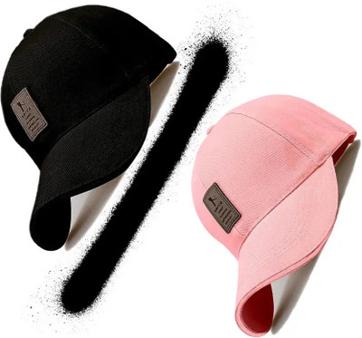 blutech Self Design, Solid Sports/Regular Cap Cap(Pack of 2)