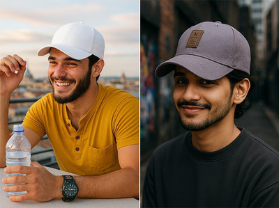 selloria Solid, Self Design Sports/Regular Cap Cap(Pack of 2)