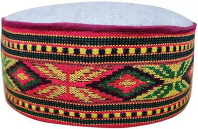 ARUNA KULLU HANDLOOM Self Design Skull Cap Cap