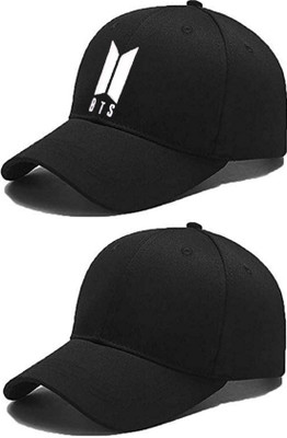 ZSAN Self Design, Solid Sports/Regular Cap Cap(Pack of 2)