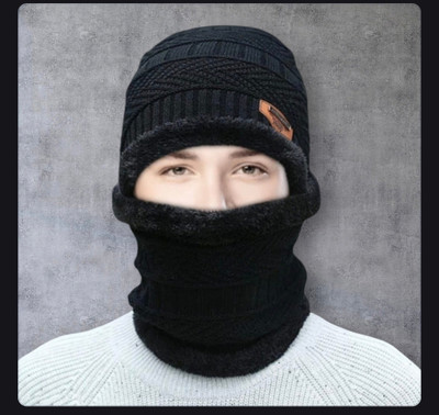 Wintwrcap Self Design, Embroidered Beanie Cap