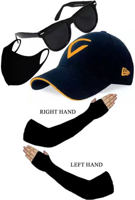 CLASSYMESSI Solid, Self Design, Embroidered Sports/Regular Cap Cap(Pack of 4)