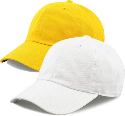 Lowercase Solid Sports/Regular Cap Cap(Pack of 2)