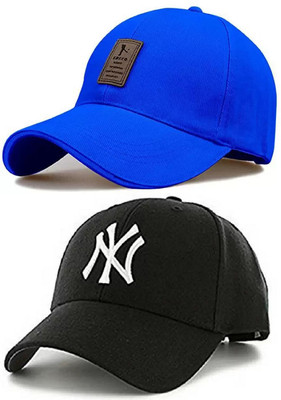 Ritoza Embroidered, Self Design, Solid Sports/Regular Cap Cap(Pack of 2)