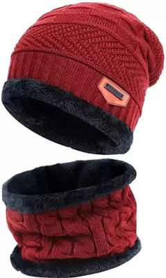 CAPTAIN Solid Beanie Cap(Pack of 2)