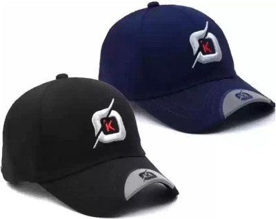 selloria Solid, Self Design, Embroidered Sports/Regular Cap Cap(Pack of 2)