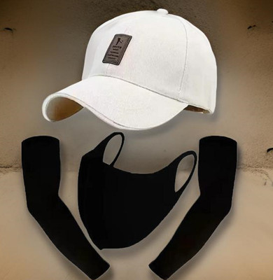 FD FLORIDA Solid, Self Design Sports/Regular Cap Cap(Pack of 3)