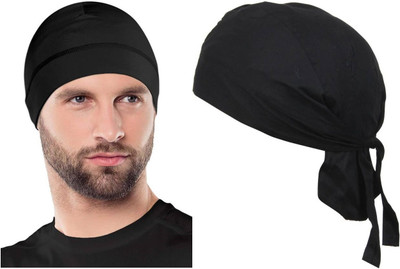 Bismaadh Solid Skull Cap Cap(Pack of 2)