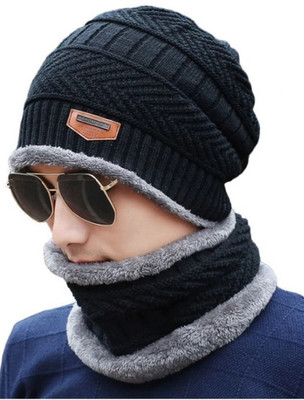 AGRAWAL SAREE CENTER Woven Beanie Cap(Pack of 2)