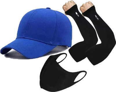CLASSYMESSI Solid, Self Design Sports/Regular Cap Cap(Pack of 4)