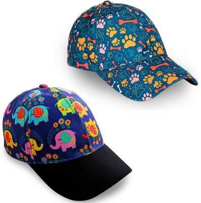 Knotyy Printed Snapback Cap Cap(Pack of 2)