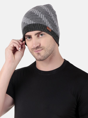 WILD WEST Self Design Beanie Cap