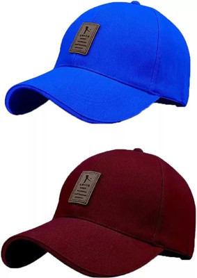Fy Lane Self Design Sports/Regular Cap Cap(Pack of 2)