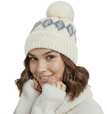 Aakarshini Checkered Skull Cap Cap