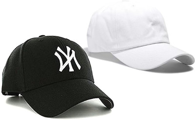 blutech Solid, Self Design, Embroidered Sports/Regular Cap Cap(Pack of 2)