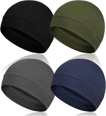 Aryan Hosiery Solid Skull Cap Cap(Pack of 4)