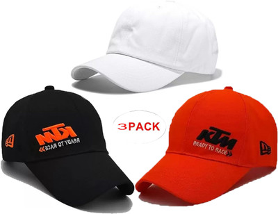 ILLARION Solid, Self Design, Embellished Sports/Regular Cap Cap(Pack of 3)